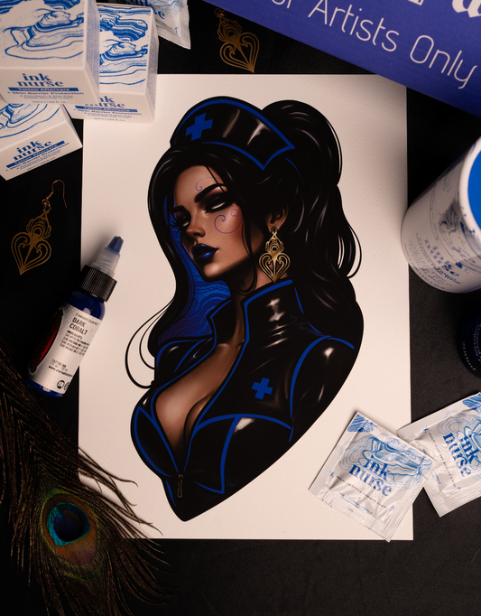 DARK COBALT Fine Art Print